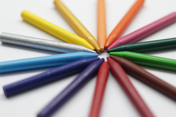 Fototapeta premium Picture of crayons.