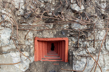war bunker, town Most, North Bohemia, Czech republic