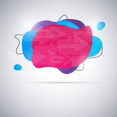 Gradient abstract banners with flowing liquid shapes.