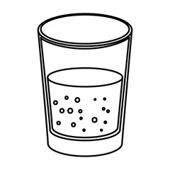 water glass isolated icon