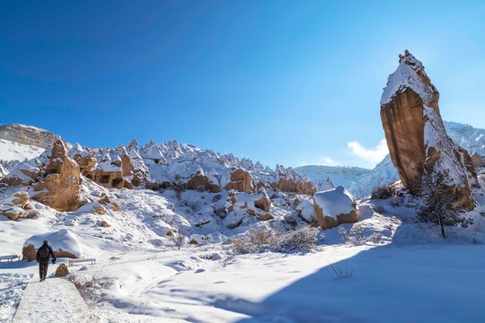  beautiful landscape and winter in Cappadocia