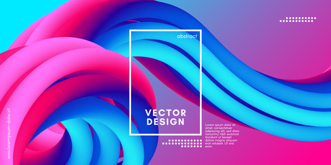 Modern 3d Liquid Shape. Wave Abstract Background.