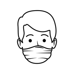 young dentist mouth cover avatar character