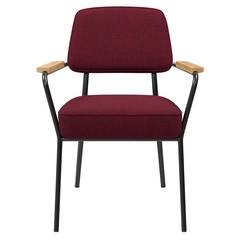 3d rendering of Red modern chair for cafe, front view