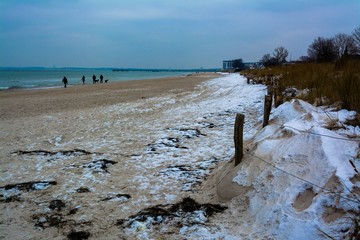 Strand Scharbeutz im Winter