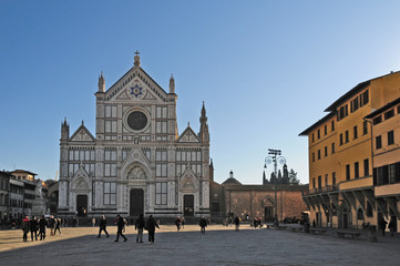 Obraz premium Firenze, la chiesa di Santa Croce