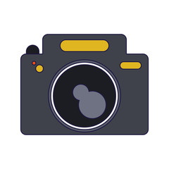 photographic camera symbol blue lines