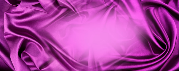 Purple silk fabric