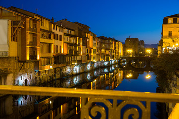 Evening view of Castres, France