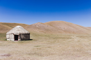 Yurts in Kochkor Kyrgyzsta