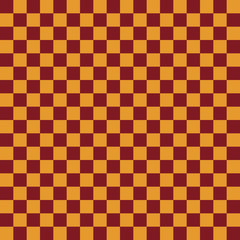 Red and Gold Seamless Pattern - Checkerboard squares repeating pattern design