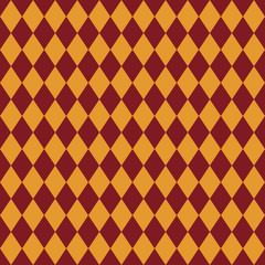 Red and Gold Seamless Pattern - Diamond argyle repeating pattern design