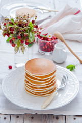 Pancakes and Wild Strawberries