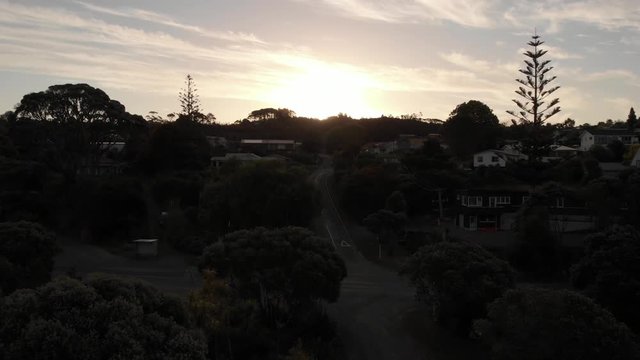 Sunset with flares. Taken at Mangonui
