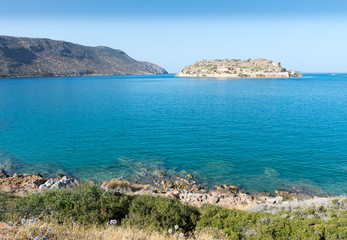 Crete. The Bay near the island of Spinalonga