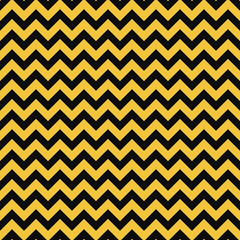 Yellow and Black Seamless Pattern - Chevron zig zag repeating pattern design