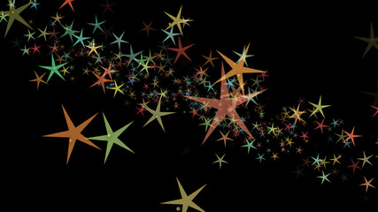 Background of multi-colored stars. Abstract background pattern.