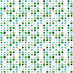 Seamless abstract pattern background with a variety of colored circles.