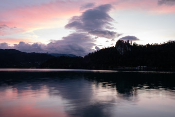 Cloudy Sky over the Lake Bled