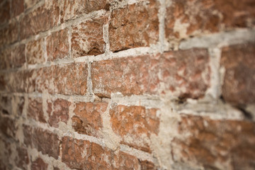 brick wall background texture close-up with blurred details
