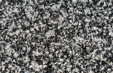 Background from small white and black stones.