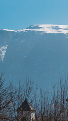 Smartphone HD wallpaper of beautiful alpine view at Bozen - Italy