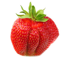 Strawberry isolated on white background. Healthy food.