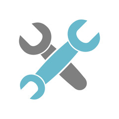 Tool wrench icon on white background for graphic and web design, Modern simple vector sign. Internet concept. Trendy symbol for website design web button or mobile app