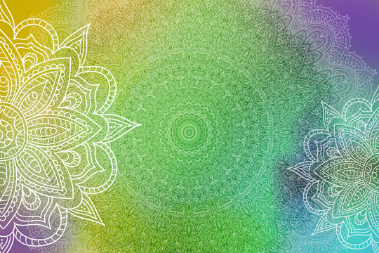 Mandala Grunge Background