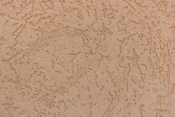 Beige texture in the form of a plane of stone eaten by worms