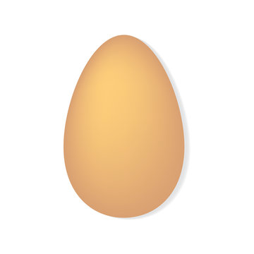 egg on a white background- vector illustration