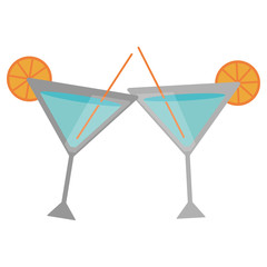 orange cocktail with straw