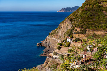 Ligurian Sea at Riomaggiore Cinque Terre Italy