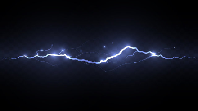 lightning discharge on mesh background
