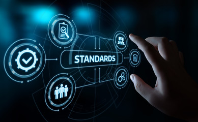 Standard Quality Control Certification Assurance Guarantee Internet Business Technology Concept