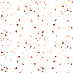 Abstract seamless pattern with colorful chaotic small triangles. Infinity triangular messy geometric pattern. Vector illustration.      