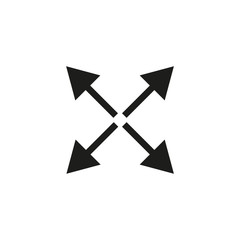 Arrow icon, Extend icon, Re-size icon, Enlarge icon,arrows icon, direction icon, expand icon, minimize icon