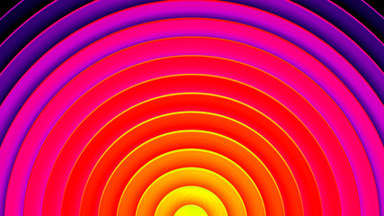 Background with circles in a paper style. With a variety of colors.