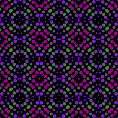 Seamless abstract pattern background with a variety of colored circles.