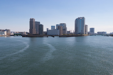 Scenery from near Aioibashi in Chuo Ward, Tokyo, Japan