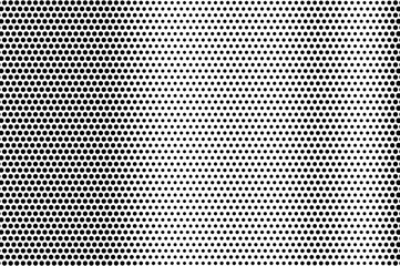 Black on white grunge halftone texture. Dotted vector background. Vertical dotwork gradient