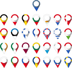 pin of the countries of the european union