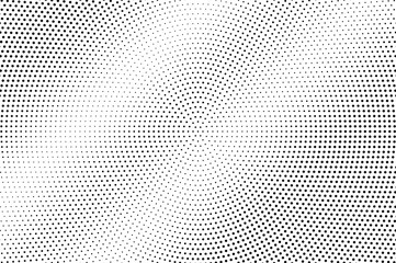 Black on white faded halftone texture. Pale dotwork gradient. Halftone vector background. Monochrome halftone overlay