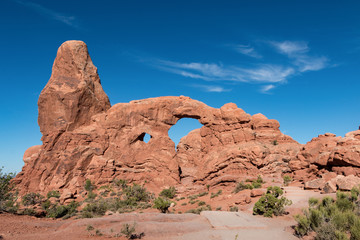 Fototapeta na wymiar Front View of Windows Section in Arches National Park