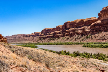 Colorado River at Start of Corona Arch Trail