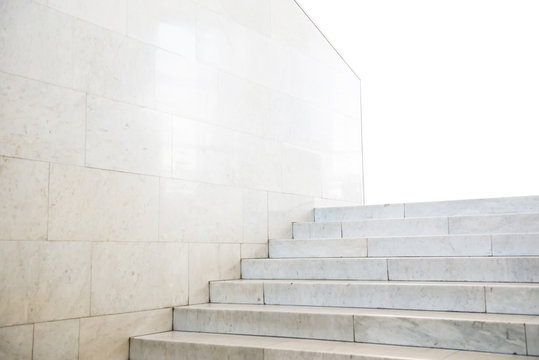Marble staircase with stairs