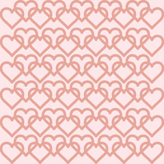 Heart background vector - seamless vector pattern - love background