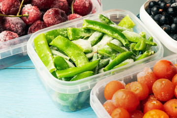 Frozen green beans and other frozen foods
