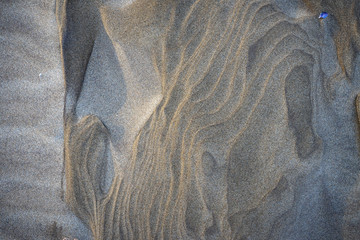 motif sur le sable d'un plage