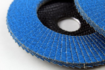 Abrasive zirconium grinding wheel for metal processing.